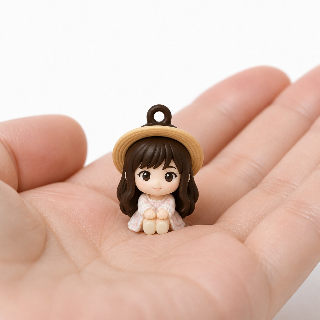 미니미 25mm 초미니 마커 피규어 · 손바닥 위 25mm 실물감 · AI 연출 이미지