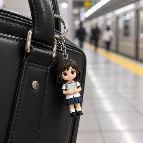 애니메이션 캐릭터 스타일 · 출근 가방 꾸미기 · AI 연출 이미지